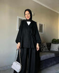 Wrap me blazer set.