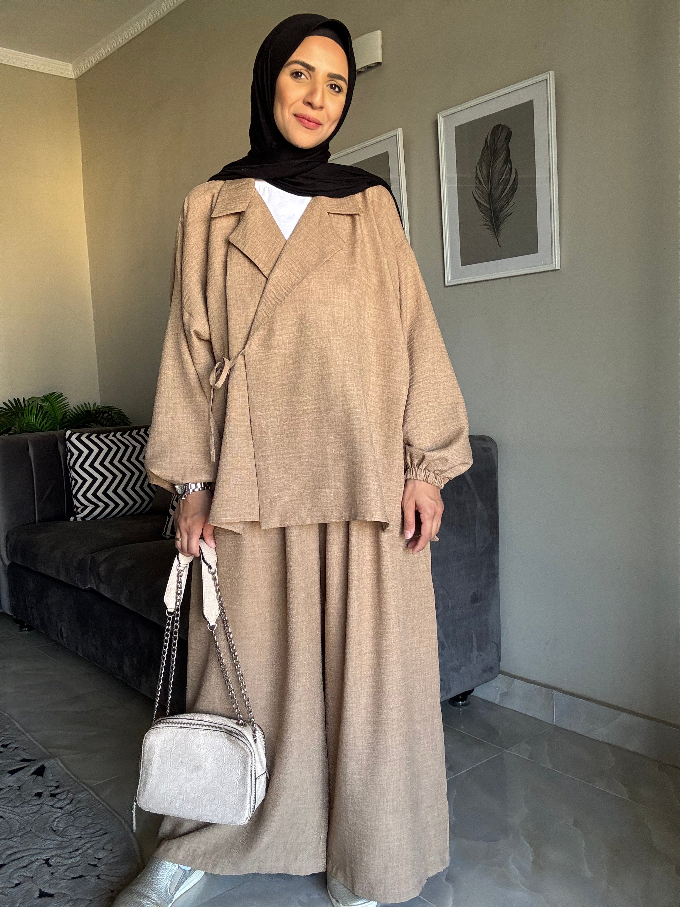 Wrap me blazer set